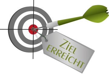 Ziel erreicht - Vektor