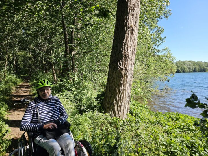 RolliRad der Bürgerstiftung Ostfalen bei der Grube Anna Süd.